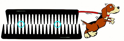Figura 3. Con spaziature diverse tra gli atomi l'attrito che si produce è molto basso.