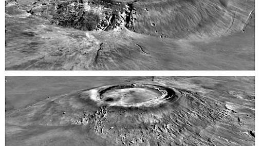 Marte, scoperto recente ambiente abitabile vicino al vulcano Arsia Mons