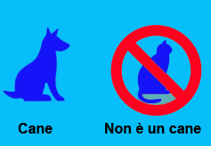 Esempio di riconoscimento della figura di un cane da quella di un gatto da parte di un algoritmo di machine learning "supervisionato"