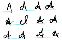 Lettera scritta a mano. Machine learning supervisionato