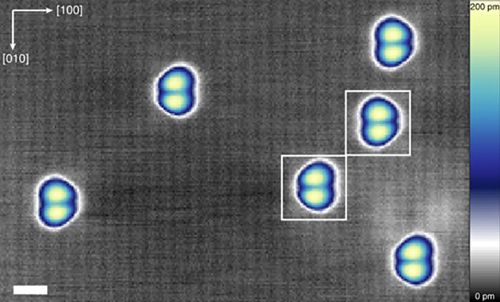 Immagine 2 - atomi di cobalto magnetizzati. Credits: Radboud University.