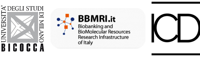 Loghi Università Bicocca - BBMRI Biobanking and BioMolecular Resources Research and Infrastructure of Italy - ICDI