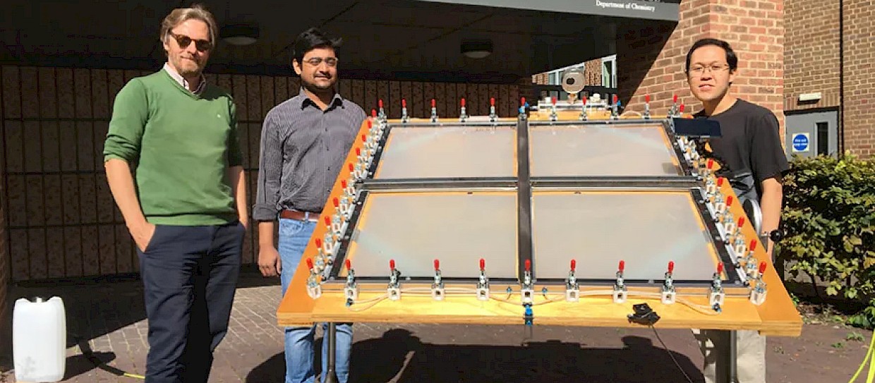 Idrogeno dai rifiuti attraverso il sole e un reattore da un metro quadro